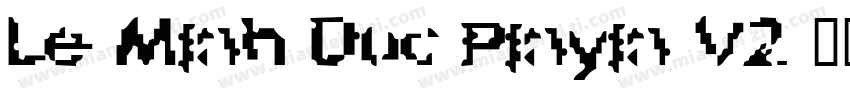 Le Minh Duc Pinyin V2字体转换